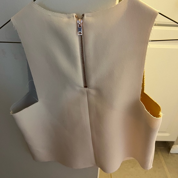 TOPSHOP Raw Edge Color block Tank Top Size US 4 - Picture 8 of 9